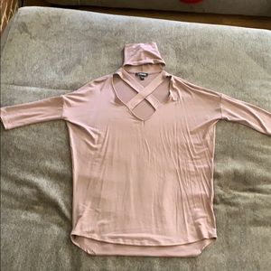 Express! Turtle neck short sleeve shirt